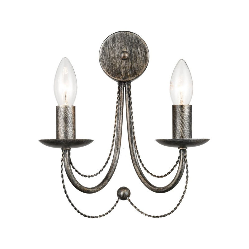 Bastow Candle Wall Light, Silver