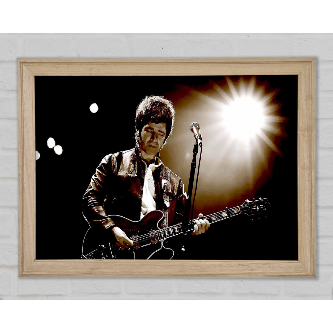 Noel Gallagher Oasis Sepia - Druck