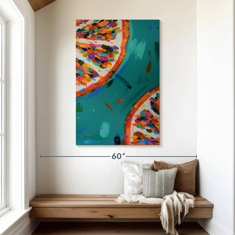 Yarlin Two Oranges, 48" H x 32" W