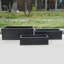 Large Window Box Planter, Frostproof Outdoor Plant Pot, Vintage Style Ribbed Windowsill Planter, Narrow Garden Planter with Drainage Holes-455357107-455357096