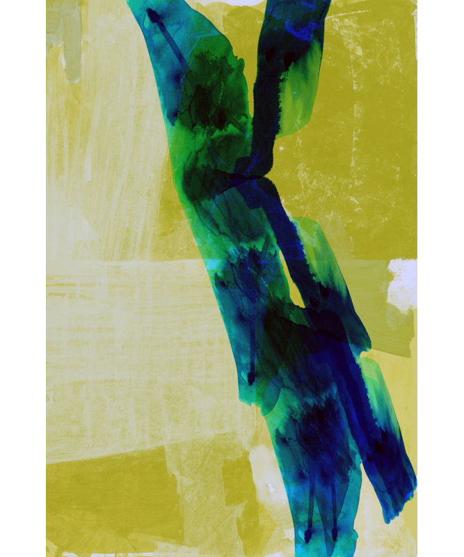 «Organic Color Flow» par Cartissi - Art mural abstrait - reproduction encadrée mat 24 x 36 (noir), 24 × 36, Black