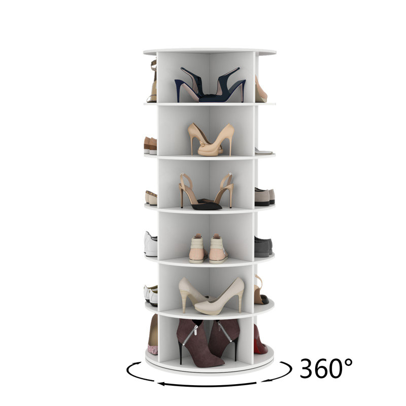 28 Pair Shoe Rack, White