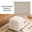 18.5cm Wide Solid Colour Accent Stool Ottoman