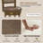 Set of 4 Bar Stools 30'' Swivel Bar Chairs w/ PE Rattan Backrest Bar Height-290455928-290455935
