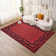 Abstract Machine Printed Area Rug