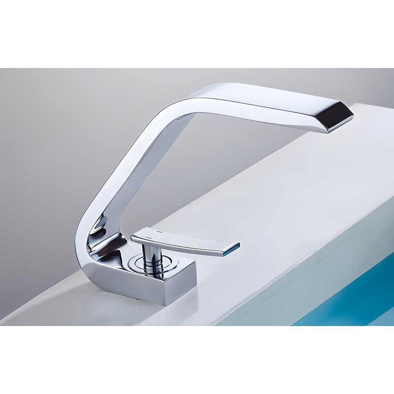 Robinet de salle de bain à un trou, Chrome