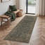 Tapis oriental vert foncé traditionnel lavable à la machine-1000372322-985545656