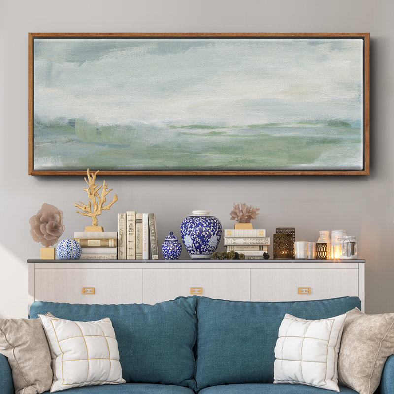 Coastal II- Framed Canvas, 24" H x 60" W