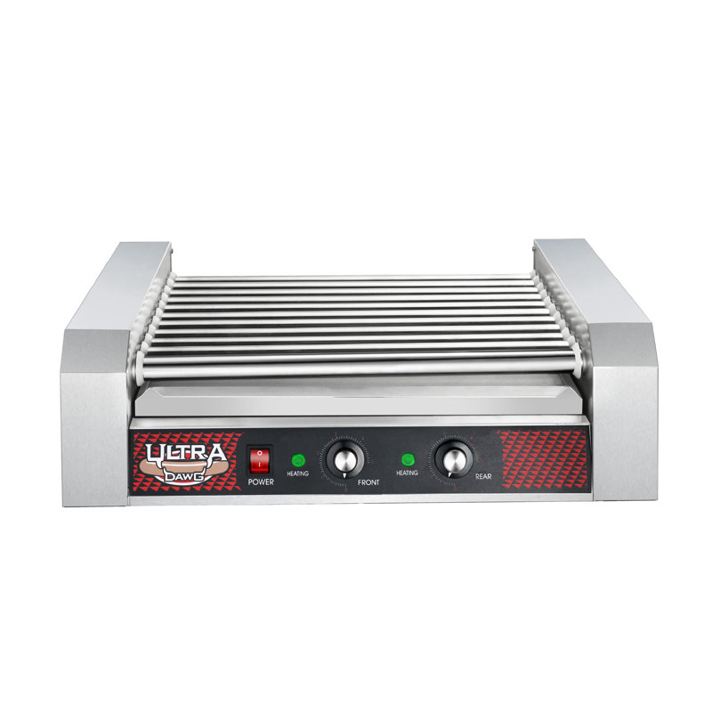 Hot Dog Grill Non Stick Machine with 11 Rollers Cooks up to 30 Hot Dogs