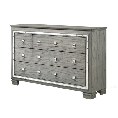 Commode Antares finition chêne gris clair (Commode)