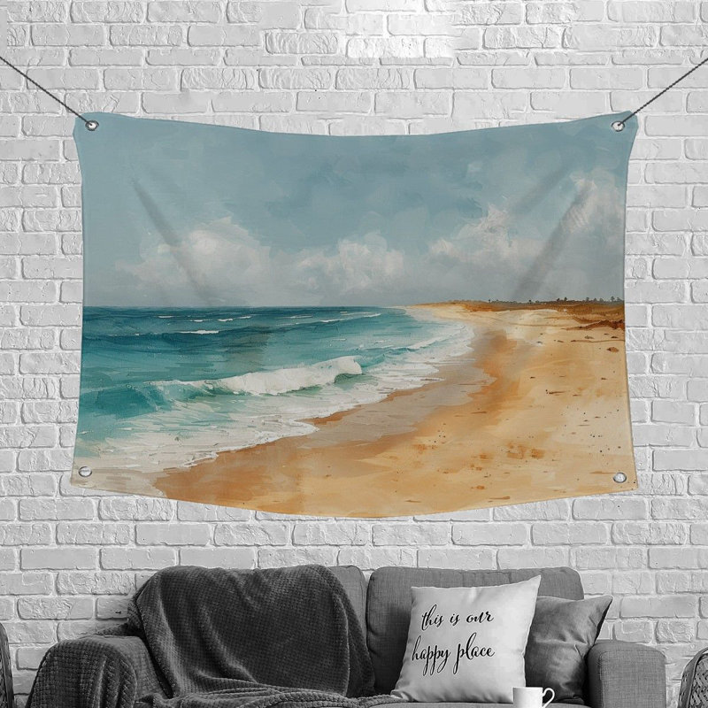 Tapisserie en microfibre, H 88 po x l 104 po
