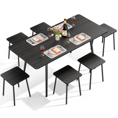 6 - Person Four Leg Base Dining Set