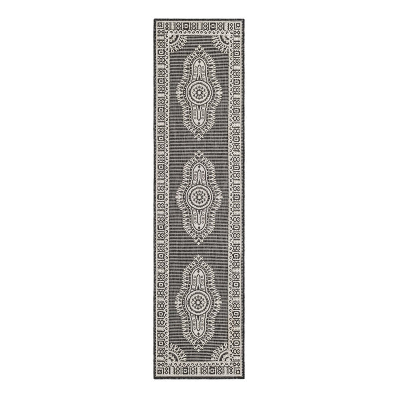 Tapis intérieur / extérieur traditionnel, Tapis de couloir 2 pi x 8 pi
