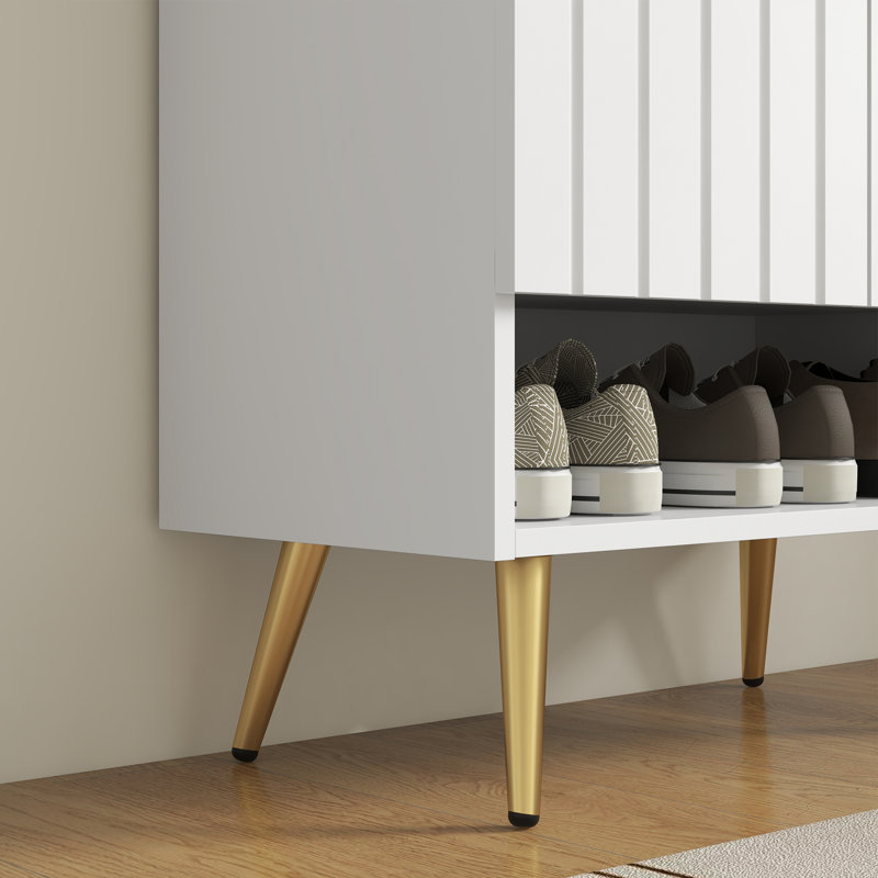Armoire à chaussures étroite avec rangement