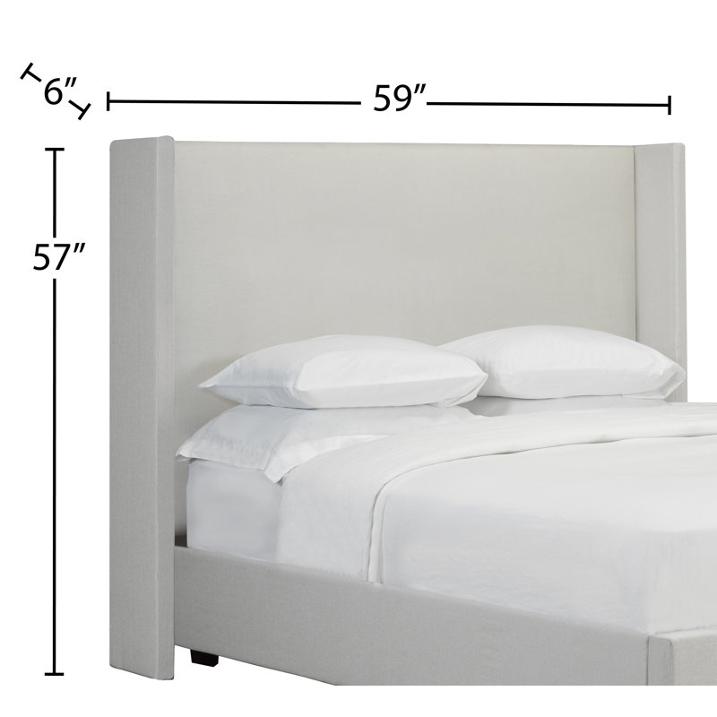 Tête à oreilles rembourré Hednesford, Blanc cassé, Double