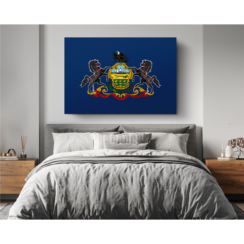 «Pennsylvania State Flag», impression sur toile tendue, L 36 po x H 24 po