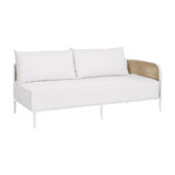 Havana Cane N-Dura Resin Wicker Outdoor Right Arm Facing Sectional