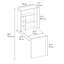 Computer Desk with Shelves Wall Mountable Lindzy-68938383