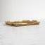 Plateau à miroir 15 po d'inspiration rétro avec poignées or ornées, plateau décoratif en polyrésine pour meuble-lavabo, dessus de table ou centre de table 