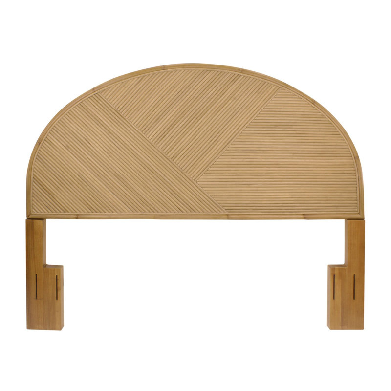 Rattan Ribbed Headboard, Full / Queen