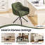 Chaise de bureau moderne pivotante rembourrée avec base en métal-1944029222