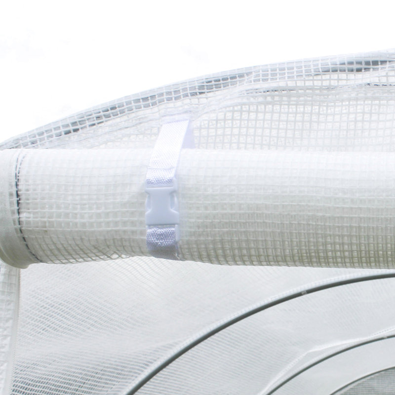 Toile de serre blanche imperméable avec ventilation et couvercle de résistance