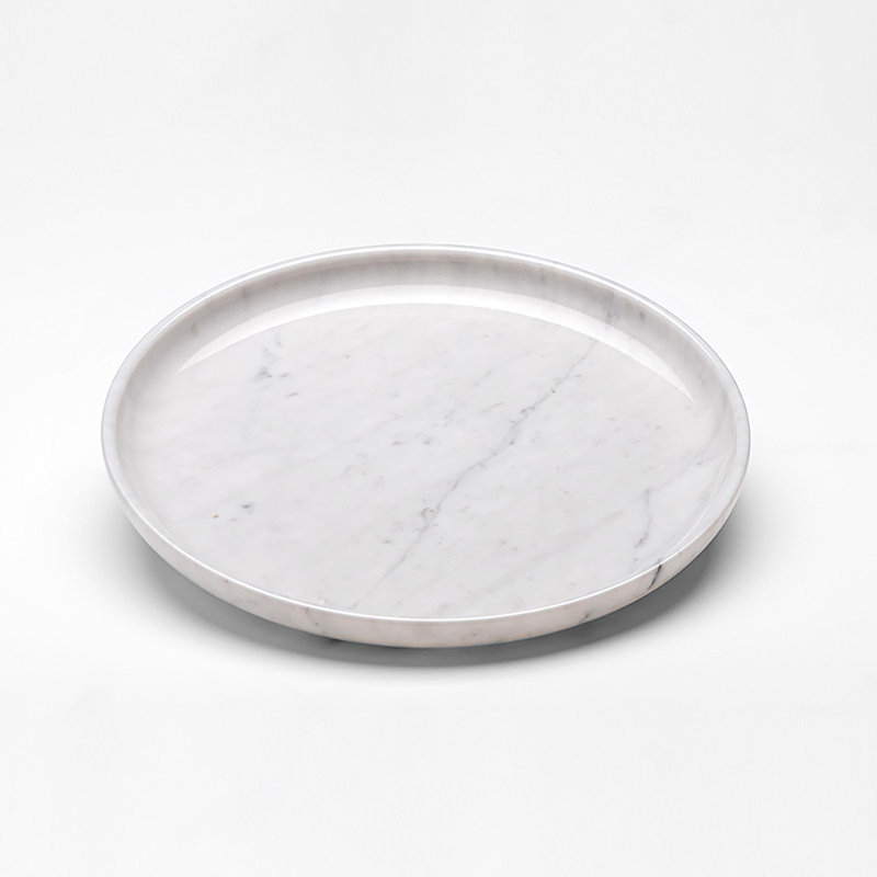 Assiette de nourriture Bianco Carrara