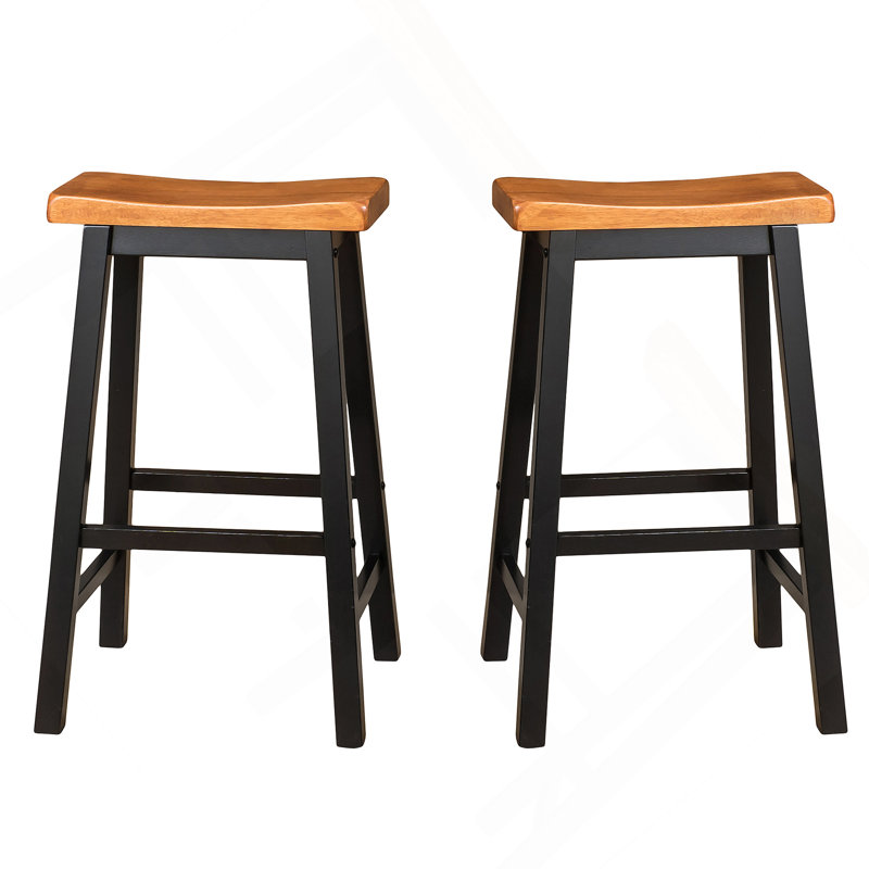 TABOURET SADDLE EN BOIS 29 po