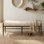 Modern Bench With Metal Frame