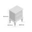 Yarmouth 2 Drawer Bedside Table-49608494