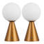 Lampe de table à intensité réglable à intensité variable avec globe tactile 11,75 "Macie-115993516