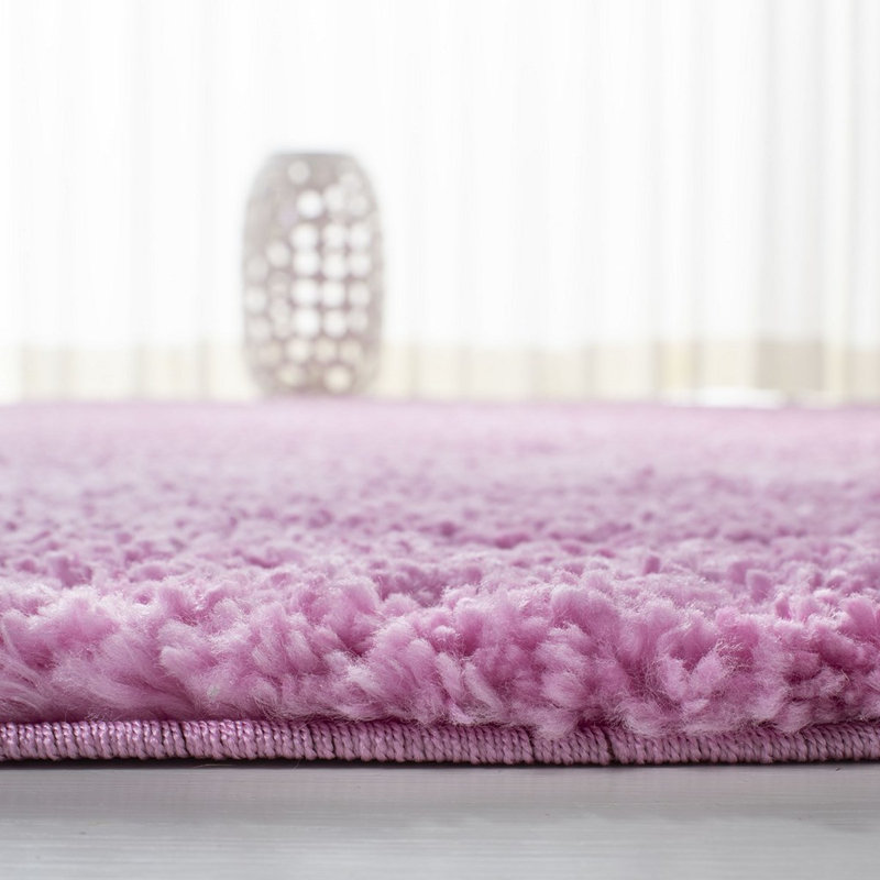Farzana Solid Colour Shag Area Rug, Runner 60 x 220cm