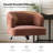  Jacqueline Modern Chenille Simple Assembly Swivel Task Chair with Curved Armrests-691807087