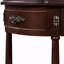 Console 52 po avec 2 tiroirs en bois massif-1893250915