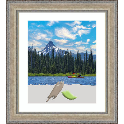 Laykyn Silver Wood Picture Frame with Mat