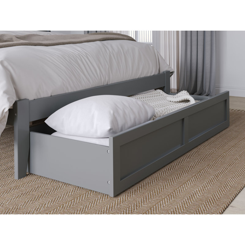 Tiroirs de rangement sous le lit, gris, Grand