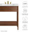 Meuble-lavabo simple 30 po avec plateau en céramique Modway Zaire-94387480-94387479