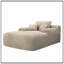 Chaise longue avec accoudoirs larges et coussins décoratifs-131220965