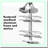 AquaOrganize 3-Tier Rustproof Shower Caddy