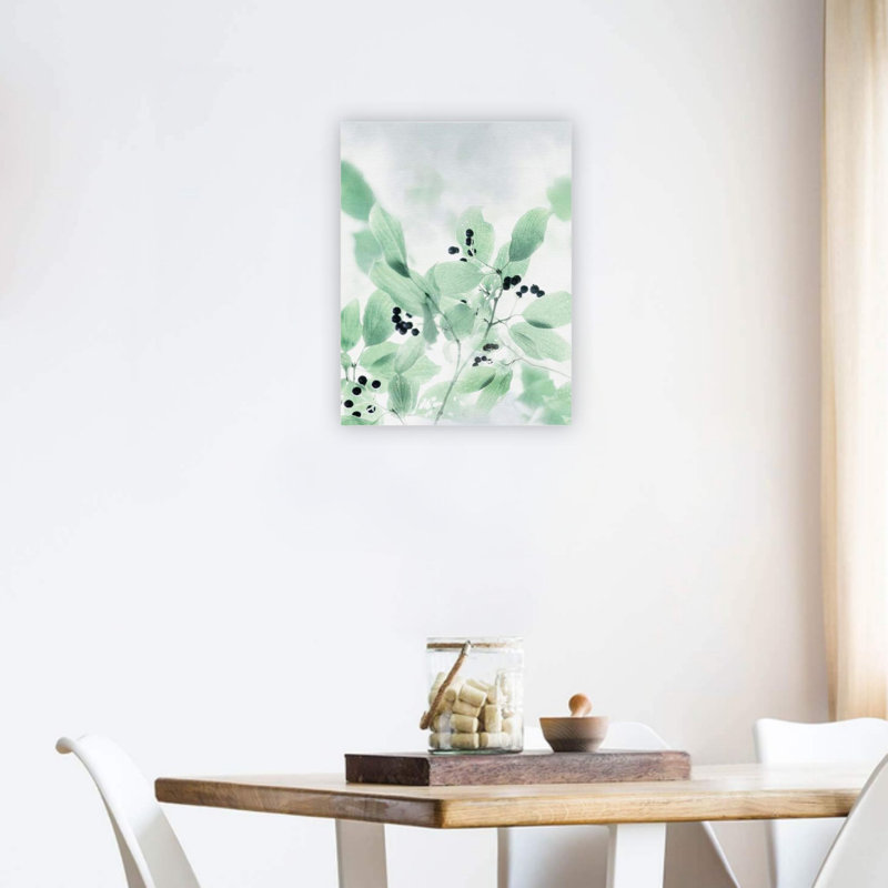 Baie verte verte, art mural 24 x 18 po