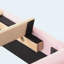 Grand lit plateforme tapissier en tissu grand format, support en lattes de bois massif, facile à assembler, rose-472308128-472308126