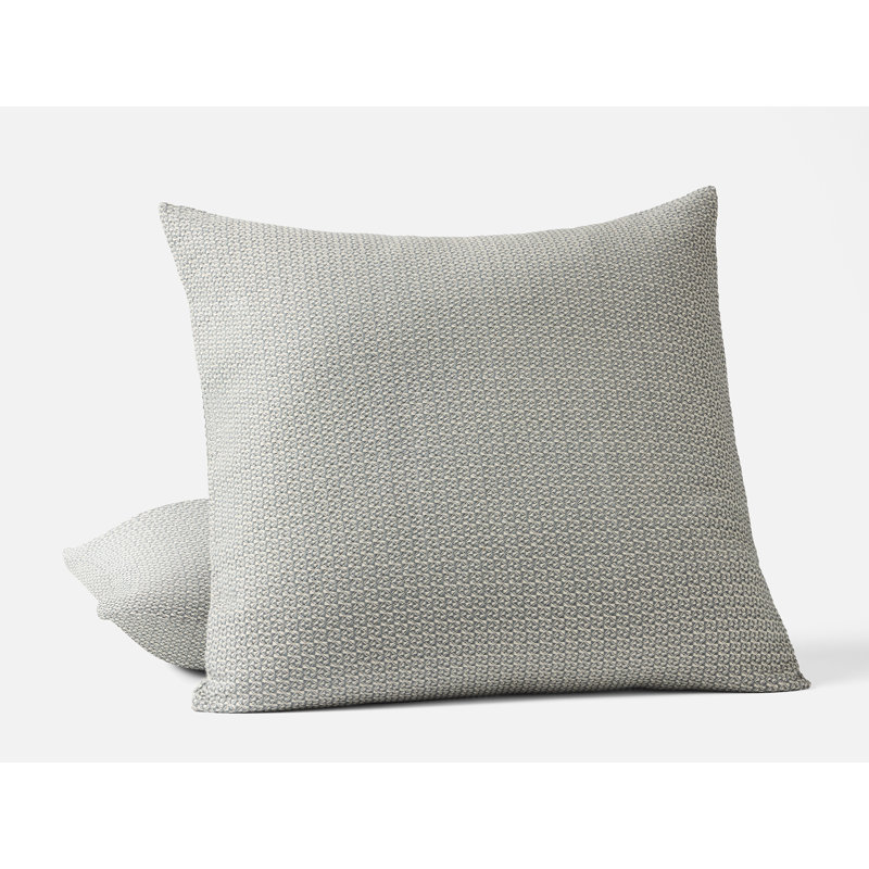 Honeycomb Sham, Undyed/Lagoon