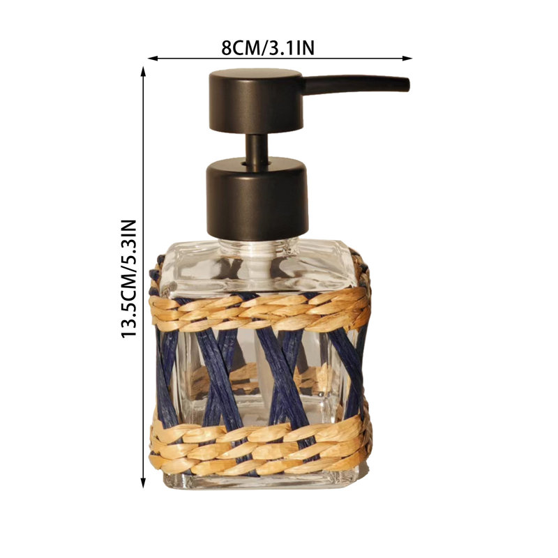 Distributeur d'eau réutilisable en verre transparent