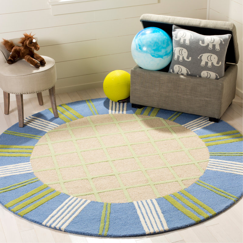Claro Hand Tufted 80% Wool And 20% Cotton Rug, Round 6'