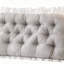 Cotton Grey Rectangular Backrest Back Cushion