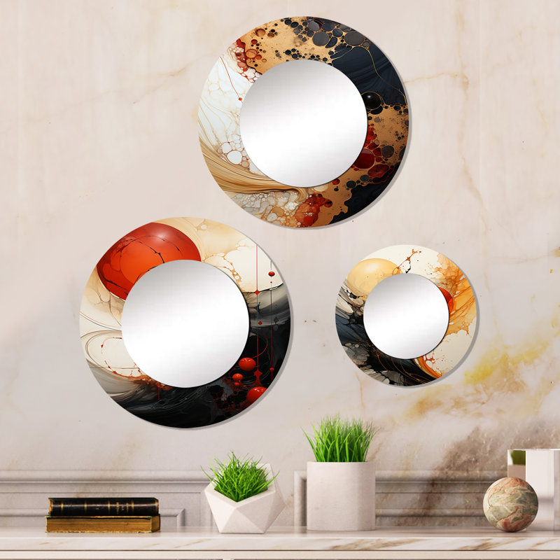 Cotner Metal Round Mirror