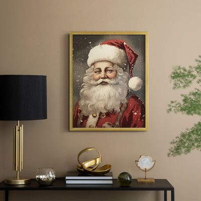 «Christmas Holiday Art DI», reproduction encadrée - bois massif