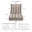 Ensemble de coussins d'extérieur à assise profonde - Conception confortable, durable et résistante aux intempéries - Basics by Wayfair ™-1332349294-1332349281