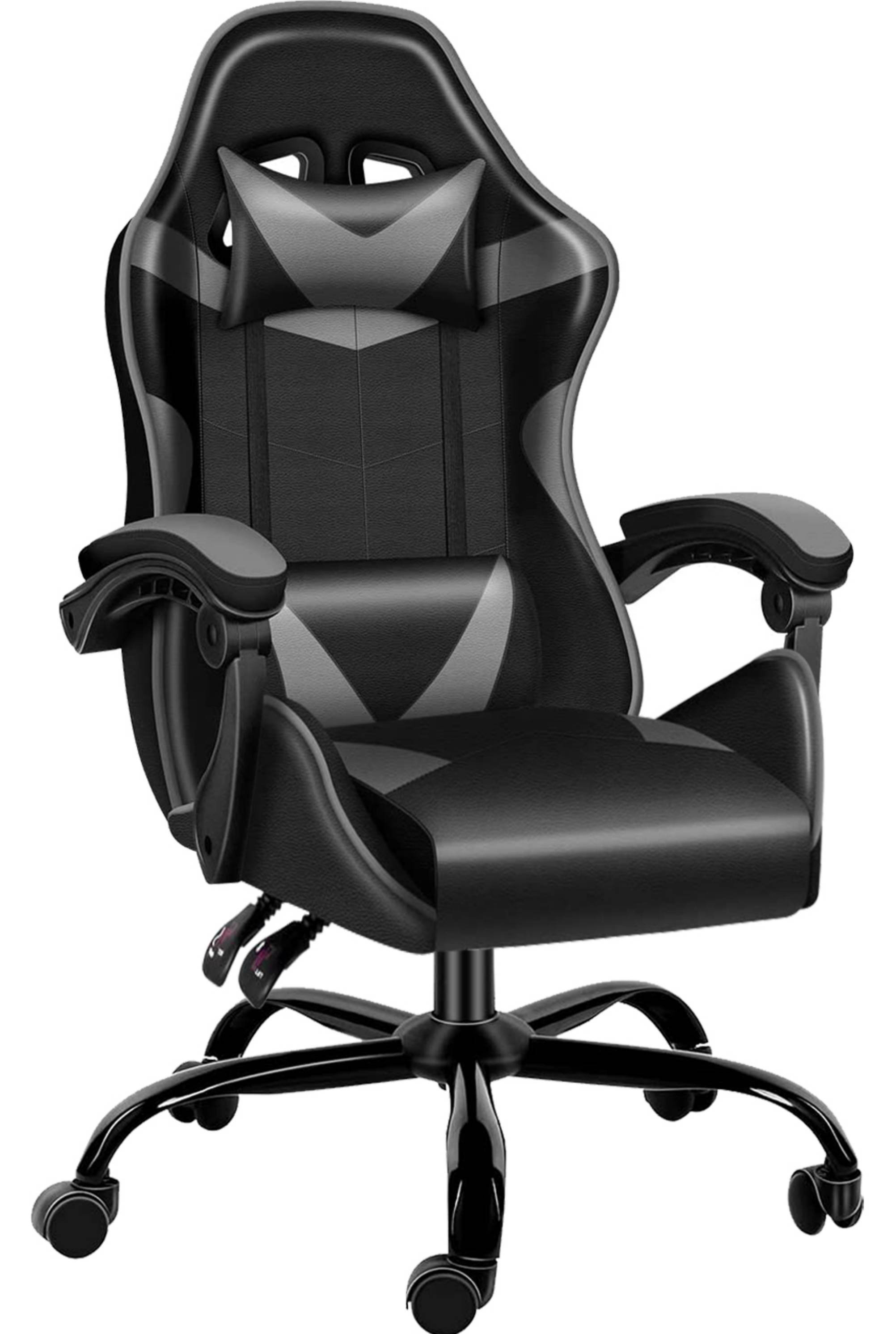 My style collection ace ergonomic faux leather gaming online chair