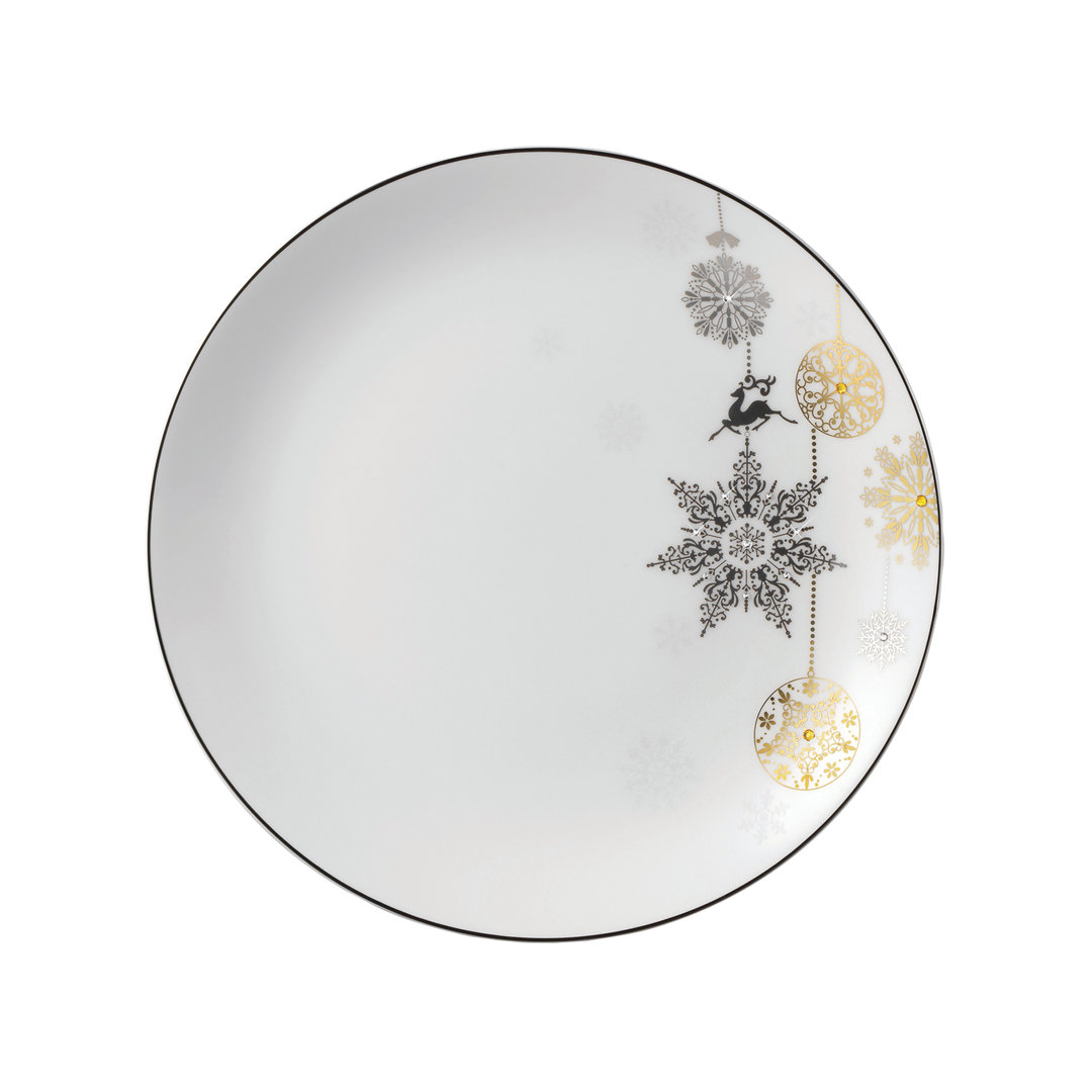 Winter Crystal 8'' Bone China Salad/Dessert Plate Prouna